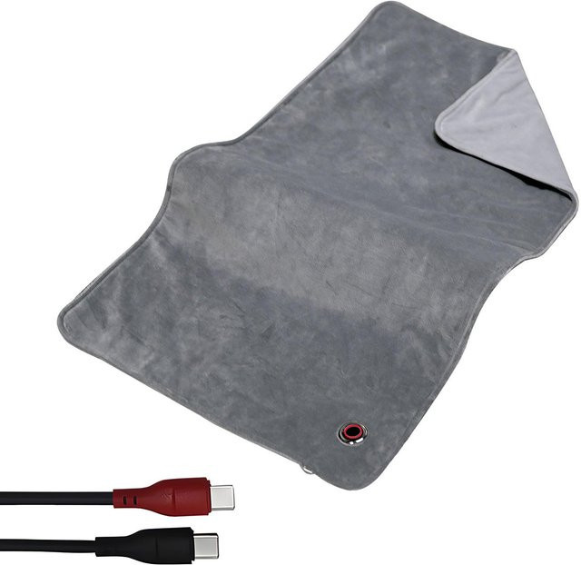 Elektrisches Heizkissen von TOMTOP JMS in Grau zur Linderung von Rückenschmerzen, Krämpfen sowie Beschwerden an Bauch, Taille und Schulter mit Auto-Shut-Off-Funktion - Bild 1
