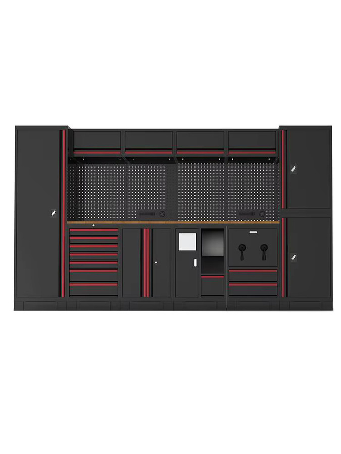 XMSJ Multifunktionaler Arbeitstisch mit Schubladenkombination und Werkzeugschrank als modularer Werkzeugkasten für deine Garage - Bild 2