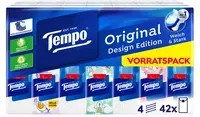 Tempo Papiertaschentücher Original Design Edition in Weiß und Blau mit FSC-Zertifizierung - Bild 1