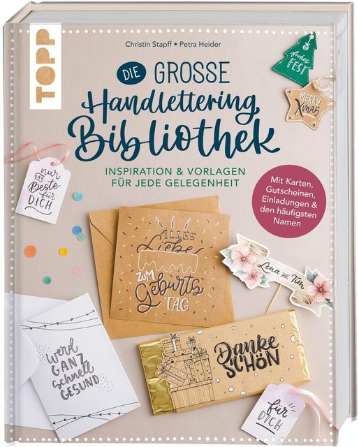 Die große Handlettering-Bibliothek - Inspiration & Vorlagen für jede Gelegenheit von Petra Heider, Christin Stapff, Hardcover - Bild 1
