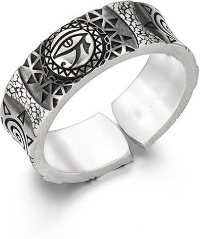 Ring Auge des Horus, Kupfer, Vintage, Unisex - Bild 1