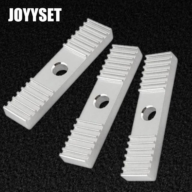 JOYYSET Reprap GT2 Zahnriemen Befestigungsstück aus Aluminiumlegierung in Silber, Maße: 9 x 40 mm - Bild 1