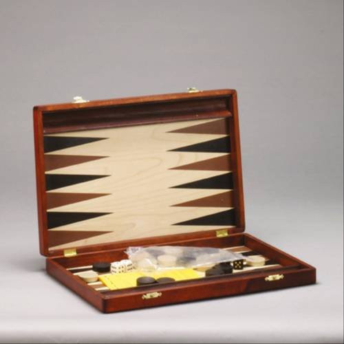 Vedes Philos Backgammon, Holz, Natur / Holzfarben, Bunt / Mehrfarbig - Bild 1
