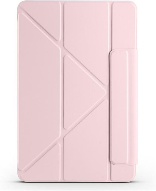 Smart Fold Schutzhülle für Huawei MatePad 11.5 aus Leder und Acryl mit magnetischer Abdeckung in Rosa - Bild 1