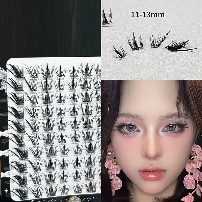 HERORANGE Fuchswimpern-Cluster, 3D Volumen-Wimpernverlängerung, Natürlich, Unisex - Bild 4