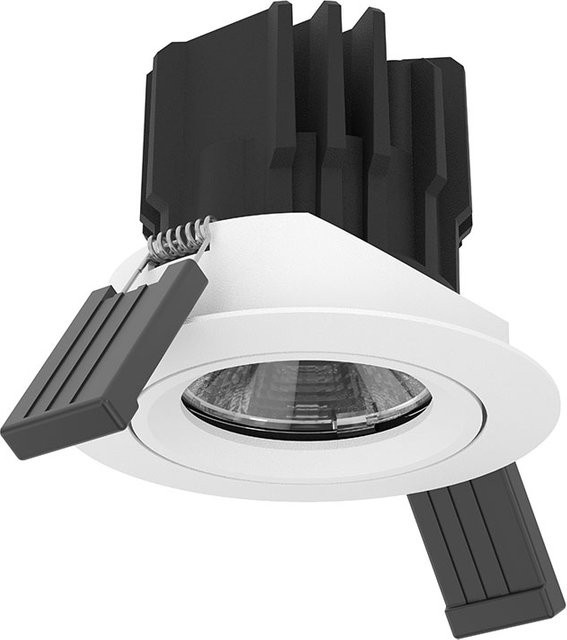 LUX-IT Solo 2 LED-Deckeneinbaustrahler in Weiß mit 13 Watt High Power, dimmbar, warmweiß 2700K - Bild 1