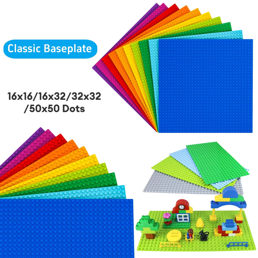 wishiot Dots Classic 32x32 Grundplatten, Bausteine, Blau, Bunt / Mehrfarbig - Bild 2