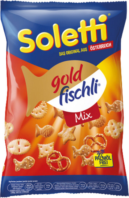 Soletti Original goldfischli Mix Knabbergebäck palmölfrei 150 g - Bild 1