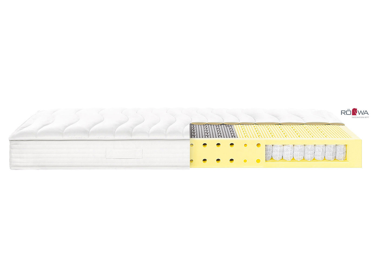 RÖWA Etera Portland Boxspring-Matratze mit Taschenfederkern in Weiß und abnehmbarem Bezug - Bild 1