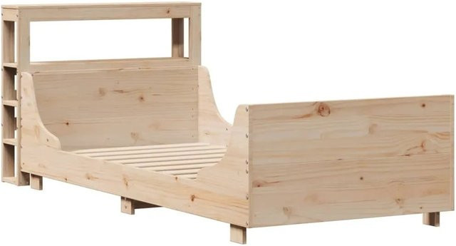 vidaXL Massivholzbett aus Kiefernholz in rustikalem Design ohne Matratze - Bild 1
