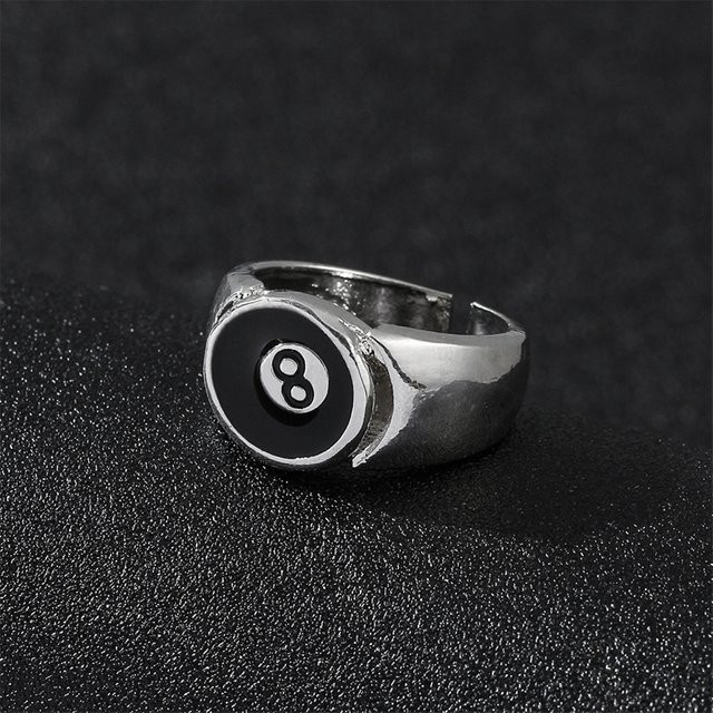 kefeng jewelry Ring, Schwarz, Silber, Unisex - Bild 1