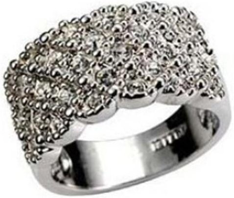 SILVERHOO Damen-Fingerring, Silber, Zirkonia, Kristall - Bild 1