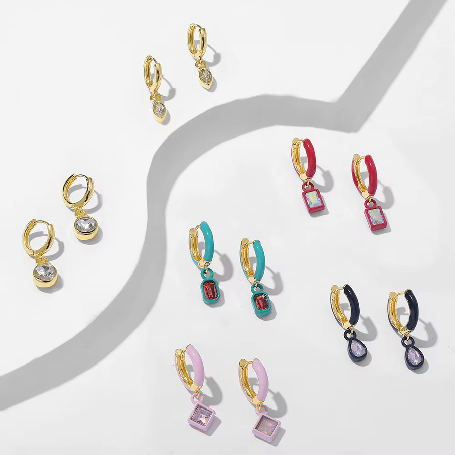 Erpels Creolen, Kristall, Emaille, Damen - Bild 2