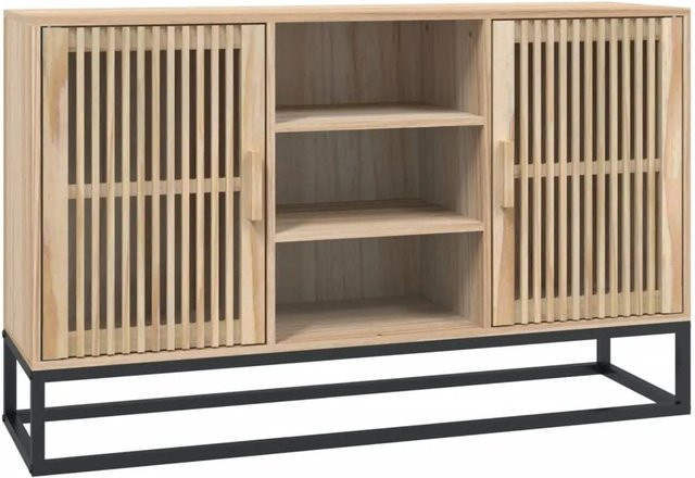 vidaXL Sideboard aus Holzwerkstoff in Braun, B/T/H: 105 x 30 x 65 cm - Bild 1