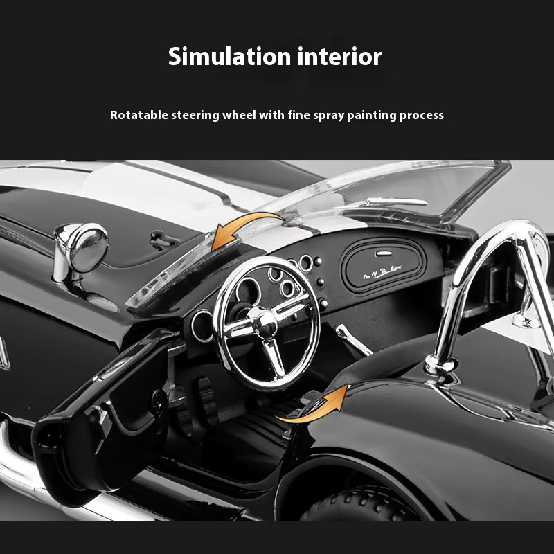 Maisto 1965 Shelby Cobra Cabrio Roadster, Modell, 1:24, mit Licht und Sound - Bild 3