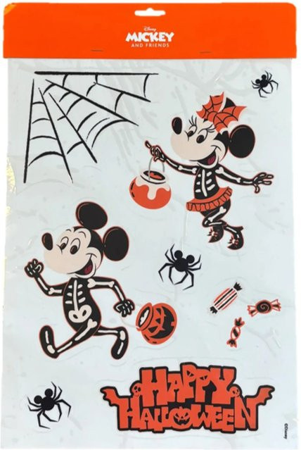 Disney Mickey Halloween Fensteraufkleber, Mehrfarbig, A3 - Bild 1