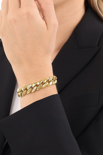 Joop! Panzerarmband, Gold, Zirkonia, Damen - Bild 1