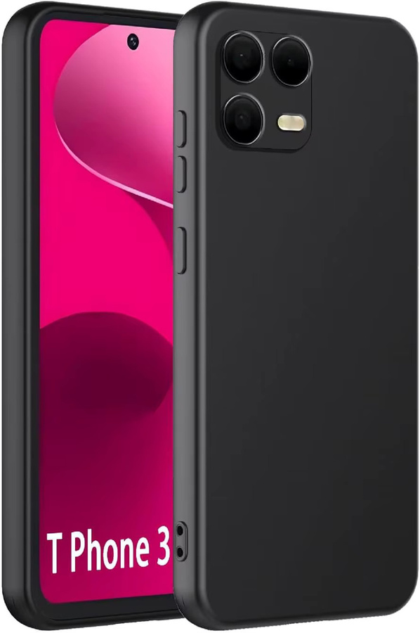 WISHXIN TPU Kameraschutz-Rückseite für T-Mobile T Phone 3 Pro und Revvl 8 in Schwarz Matt - Bild 2