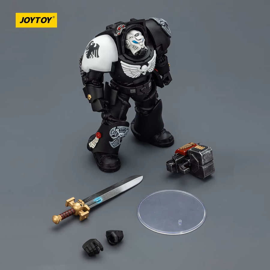 JOYTOY Dark Source Warhammer 40k Raven Guard Terminator, 1/18 Modell, mit Energieschwert & Sturmgewehr - Bild 2