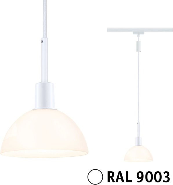 Paulmann Pendelleuchte Sarrasani URail LED-Leuchte in Signalweiß für Esstisch und Tresen, B/H: 14 x 140 cm - Bild 1