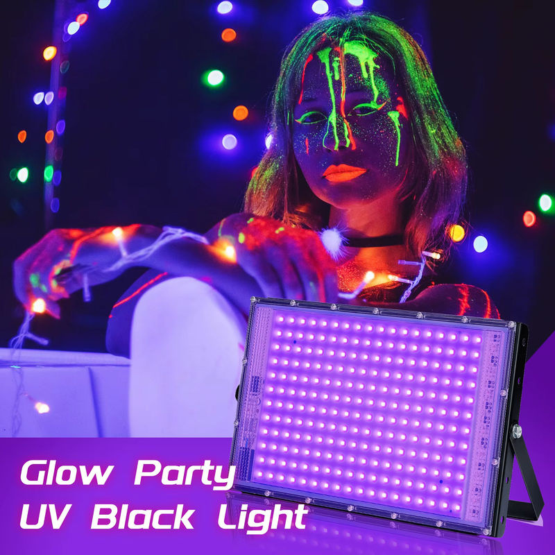 Meerox UV-Schwarzlicht LED-Flutlicht für Außenbereich und Disco-Glow-Partys, 395 nm, Schwarz - Bild 3