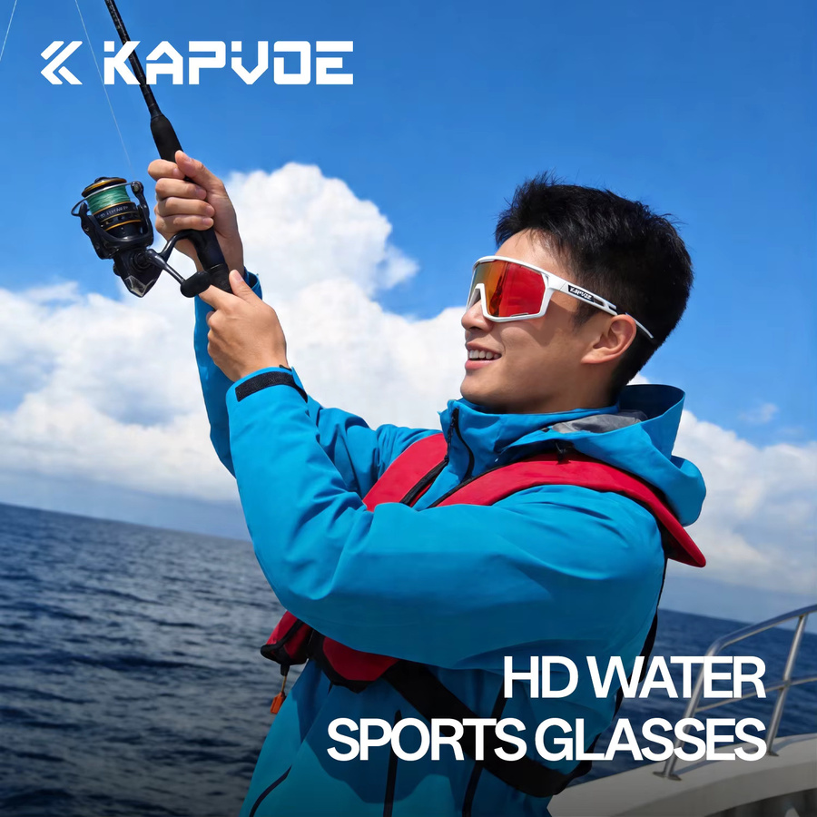 Kapvoe Sportsonnenbrille, Herren, Vollrand, polarisiert, wrap - Bild 2