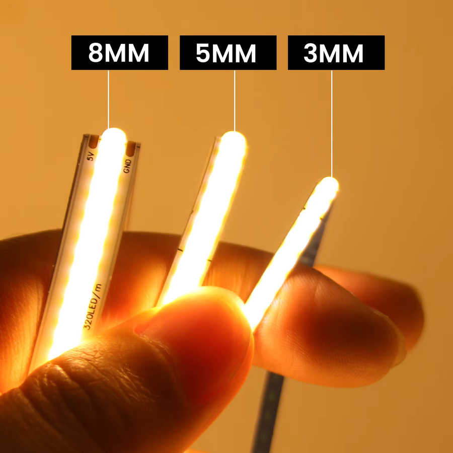 GAHADA USB COB LED Streifen Licht dimmbar mit hoher Dichte und CCT Farbtemperatursteuerung in Weiß - Bild 2