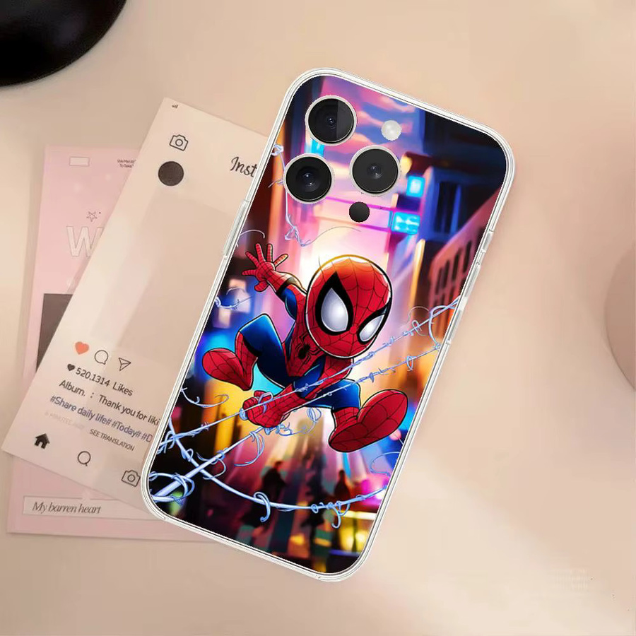 Mesuca Handyhülle Cool-S-Spider-M-Man für iPhone, transparente Abdeckung, mehrfarbig - Bild 2