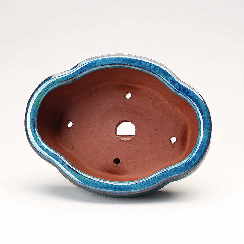Elegante Keramik-Pflanztöpfe in Blau im orientalischen Design für deine Topfpflanzen - Bild 3