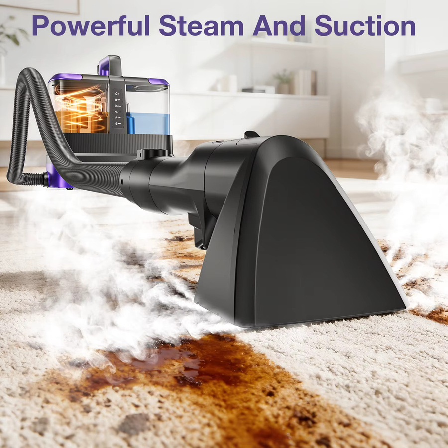 Omeser Polsterreinigungsmaschine mit 2100W und 1800KPa Hochdruck-Dampfreiniger als Nass-Trocken-Staubsauger für Auto und Haushalt - Bild 1