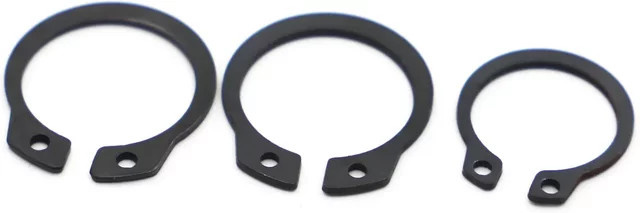 SZYANGYI Wellensicherungsringe aus Manganstahl DIN471 in Schwarz M6 bis M50 - Bild 1