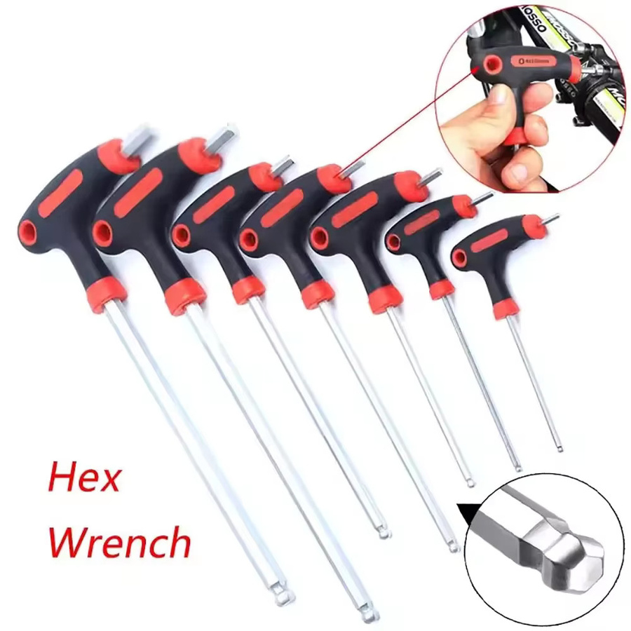 Skeyo Inbusschlüssel Set mit Kugelkopf aus Chrom-Vanadium-Stahl und Universal-Adapter - Bild 2