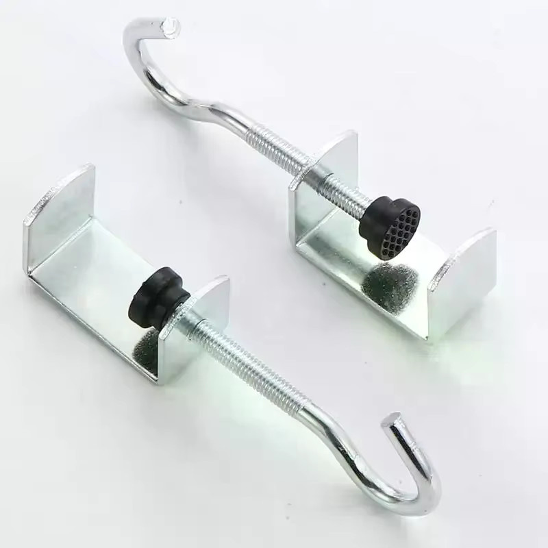 Drehbarer Tischhaken aus Stahl in Silber für Schreibtisch und Gaming-Headset - Bild 2