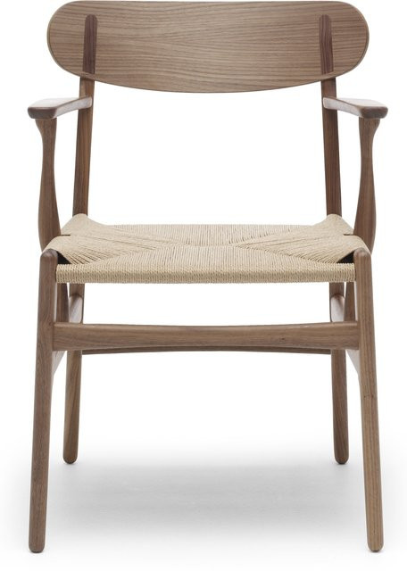 Carl Hansen & Søn CH26 Stuhl mit Stoffbezug in Braun - Bild 1