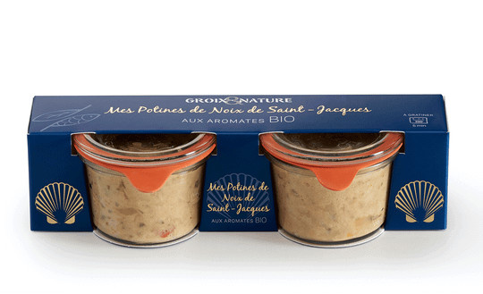 Conserverie Groix & Nature Jakobsmuscheln mit Butter & Schalotten 120 g - Bild 1
