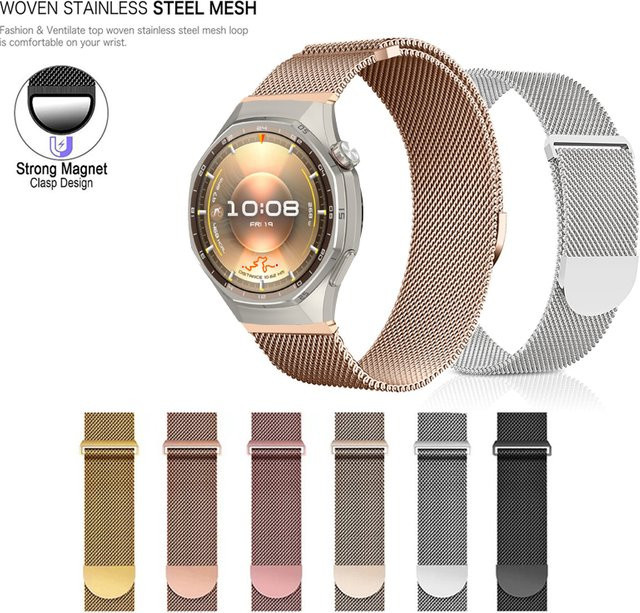Aaigea Uhrenarmband Milanaise, Edelstahl, Silber, Unisex - Bild 1