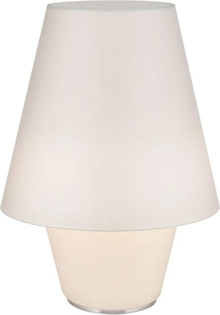 Orion Leuchten Tischleuchte Twins Medium in Creme mit Stoffschirm und E27 Fassung - Bild 1