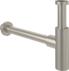Villeroy & Boch Siphon Flaschensiphon Wandmontage Messing gebürstet Schwarz B: 5,0 cm, T: 19,0 cm, H: 34,5 cm - Bild 1