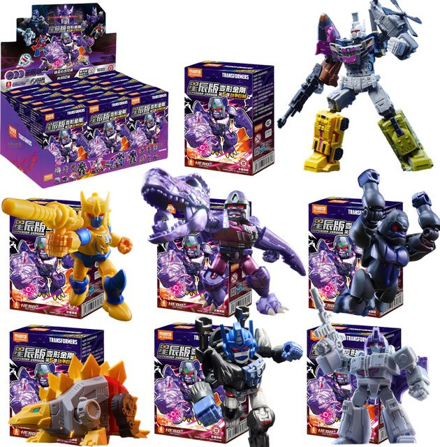 BLOKEES Transformers Optimal Optimus Primal Cheetor Megatron Actionfiguren Montagemodell - Bild 1