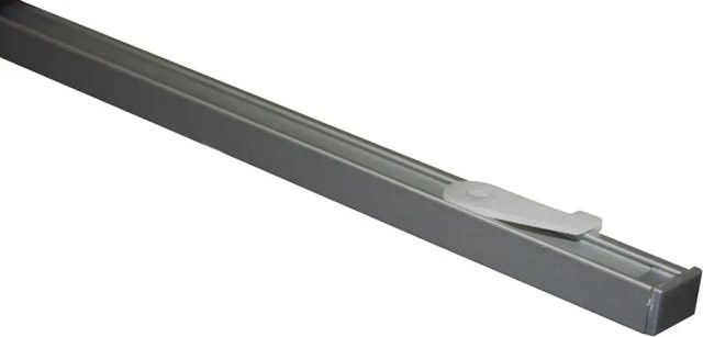 Gardinia Vorhangschienen-Set Lucy 1-läufig Silber 160 cm aus Aluminium für die Deckenmontage - Bild 1