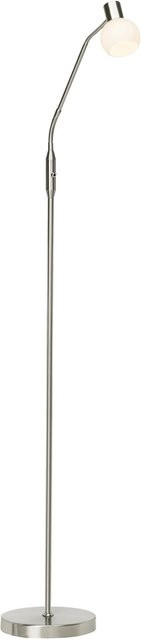 Brilliant Philo LED-Stehleuchte aus Eisen in Weiß Metallic mit inklusivem Leuchtmittel, Höhe: 140 cm - Bild 1