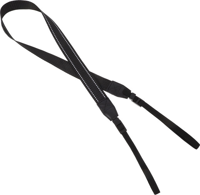 Ergonomischer und leichter Kameragurt mit verstellbarem Schulterband in Schwarz als universelles Umhängeband - Bild 1
