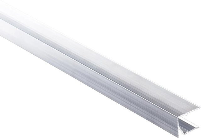 T&J Abschlussprofil aus Aluminium, 16 gebohrt mit Ablauföffnungen, Farbe: Pressblank/Silber, Länge: 980 mm - Bild 1
