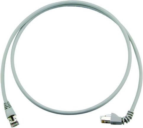 Telegärtner RJ45 Patchkabel CAT 6a S/FTP Ethernet LAN Grau, Länge: 1,0 m - Bild 1
