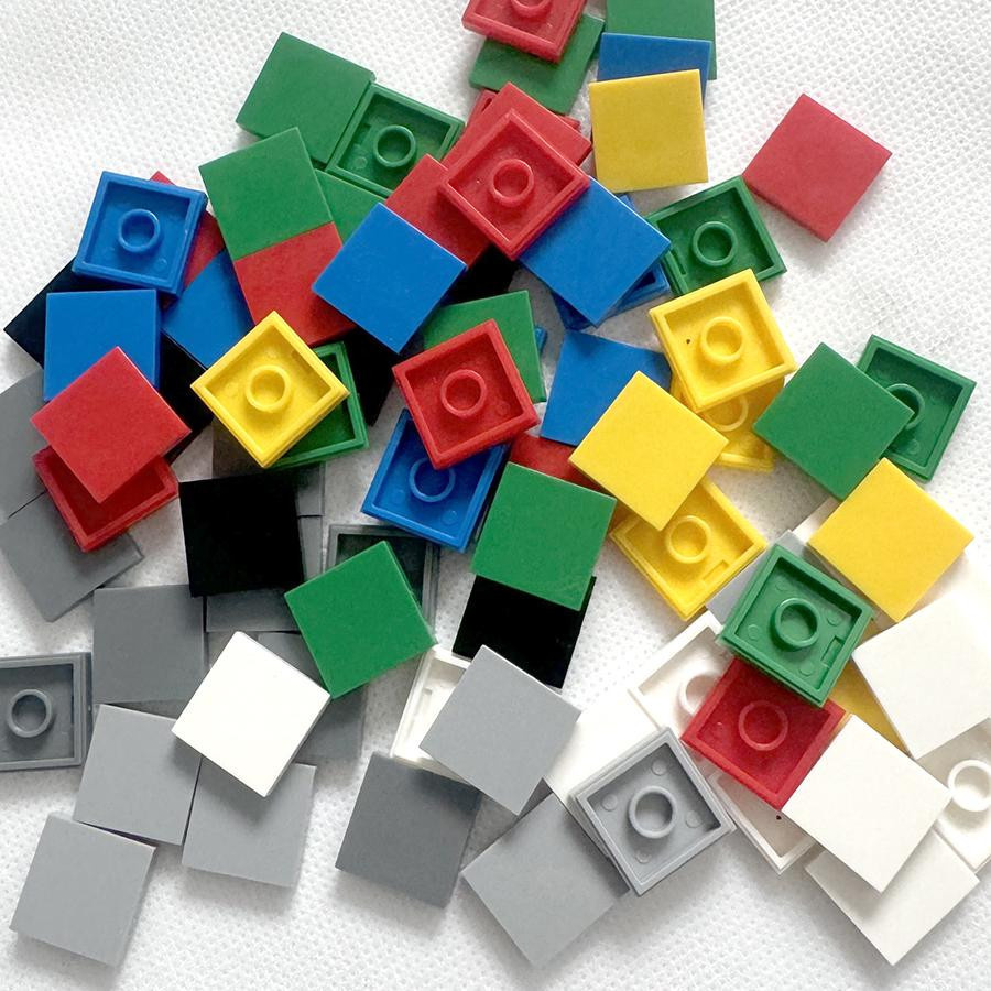 Affenmann DIY Bausteine 2x2 Figur Ziegel Keramik Fliesen 50-teiliges Set - Bild 2