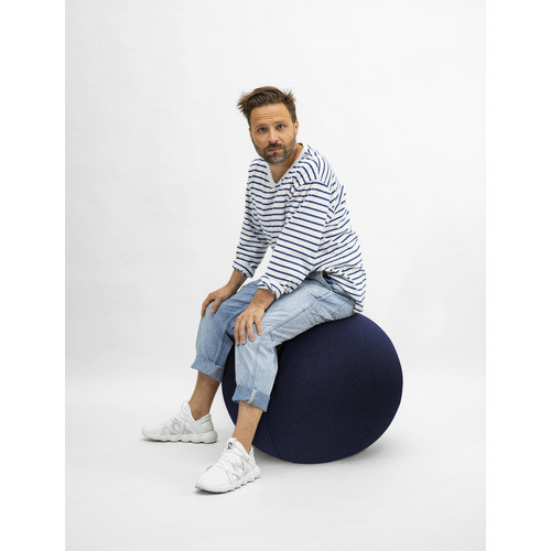Sitting Ball Sitzball FELT aus Polyester in Blau mit Ø 65 cm - Bild 2