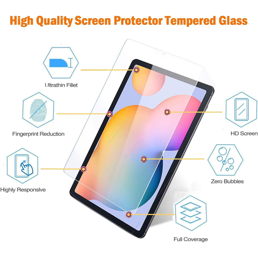 2 Stück Samsung Galaxy Tab S6 Lite 10,4'' Displayschutz aus 9H gehärtetem Glas, transparent - Bild 2