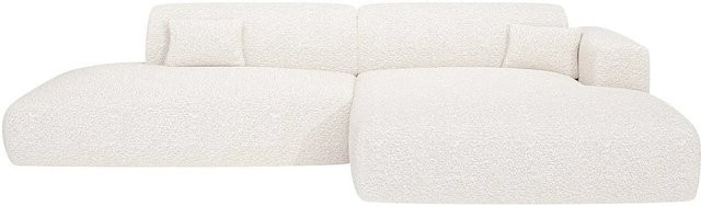 Maison Céphy Ecksofa Pogni in Weiß mit Bouclé-Stoff, Breite: 300 cm - Bild 1