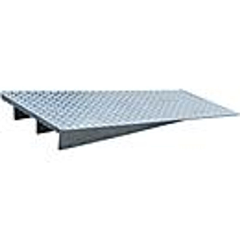 Bauer Auffahrrampen Typ AR 121, verzinkt, Farbe: Silber, B/T/H: 112,0 x 26,0 x 12,3 cm - Bild 2