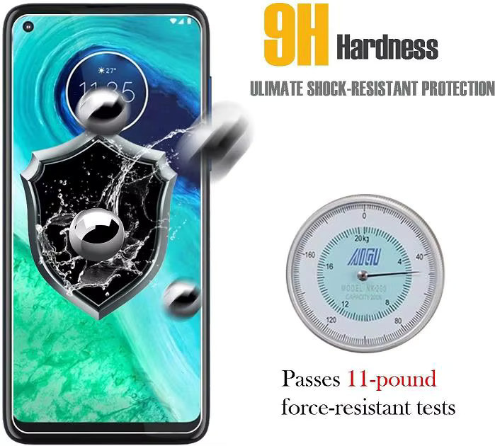 3er-Set Displayschutzfolie aus gehärtetem Glas für Motorola Moto G 5G, E13, E14, E15, E32o, E32S, G15, G24 Power, transparent - Bild 4